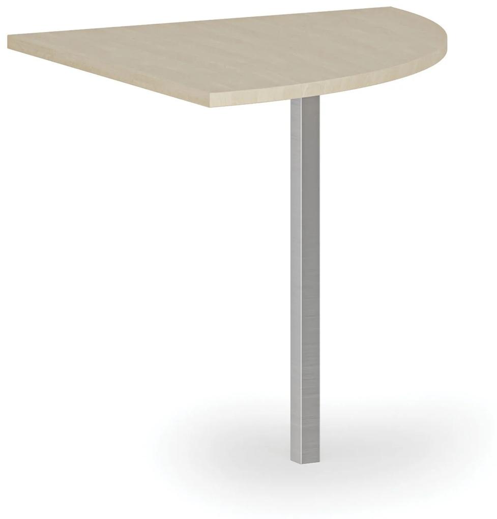 Rohová prístavba pre kancelárske pracovné stoly PRIMO, 800 mm, grafit