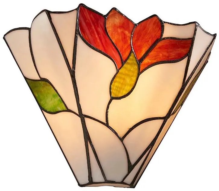 Endon 63964 - Nástenné svietidlo Tiffany BOTANICA 1xE14/40W/230V