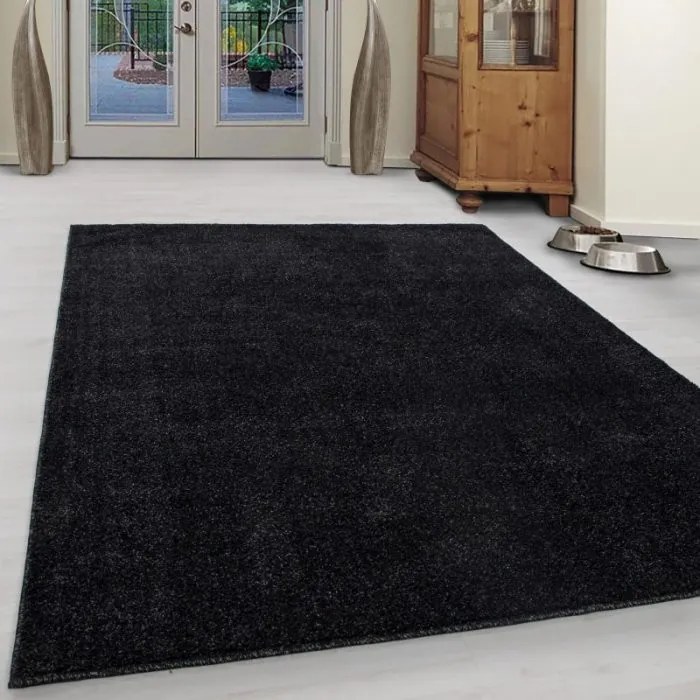 Ayyildiz, Kusový koberec Ata 7000 anthracite, 80x250, šedá, obývacia izba