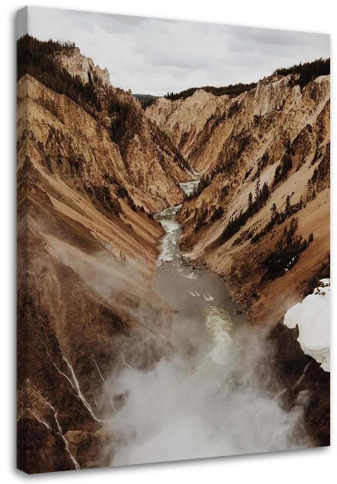 Gario Obraz na plátne Rieka v horách Rozmery: 40 x 60 cm