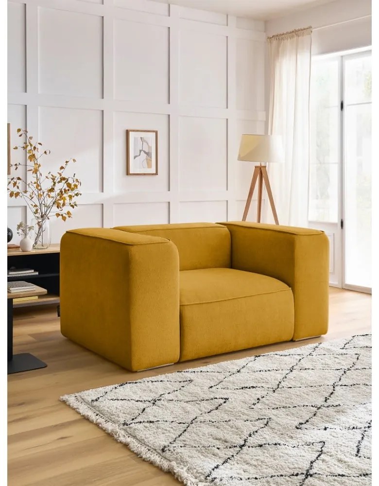 Okrovožlté kreslo Zephyr – Bobochic Paris