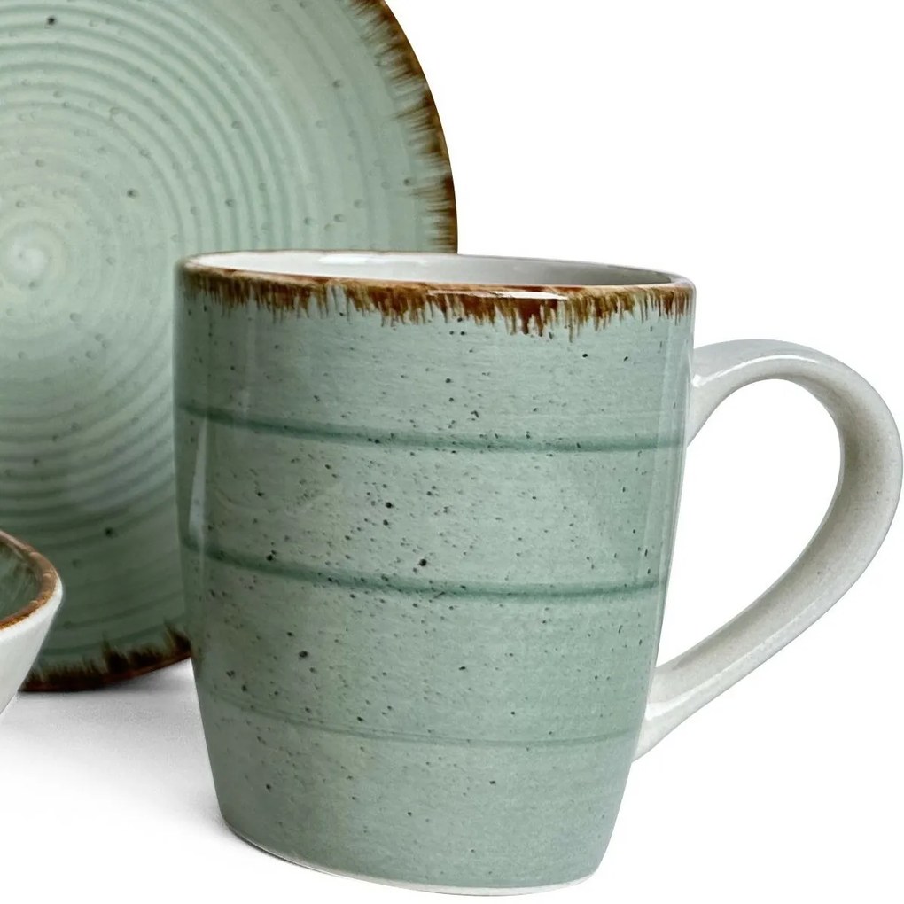 Banquet Súprava jedálenská Spiral Green, 30 ks