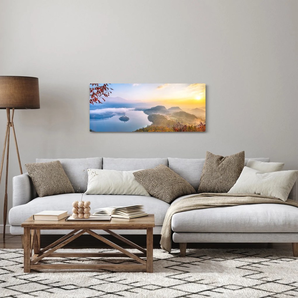 Obraz - Bledské jazero (120x50 cm)