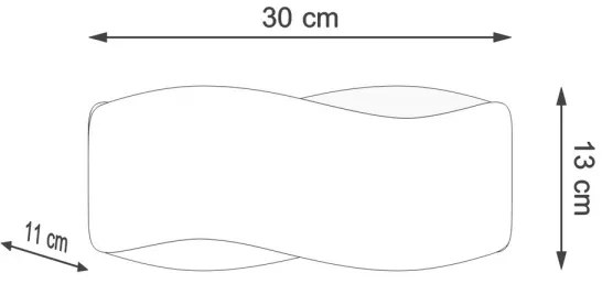 Sollux SL.1019 - Nástenné svietidlo TILA 1xG9/40W/230V 30 cm čierna