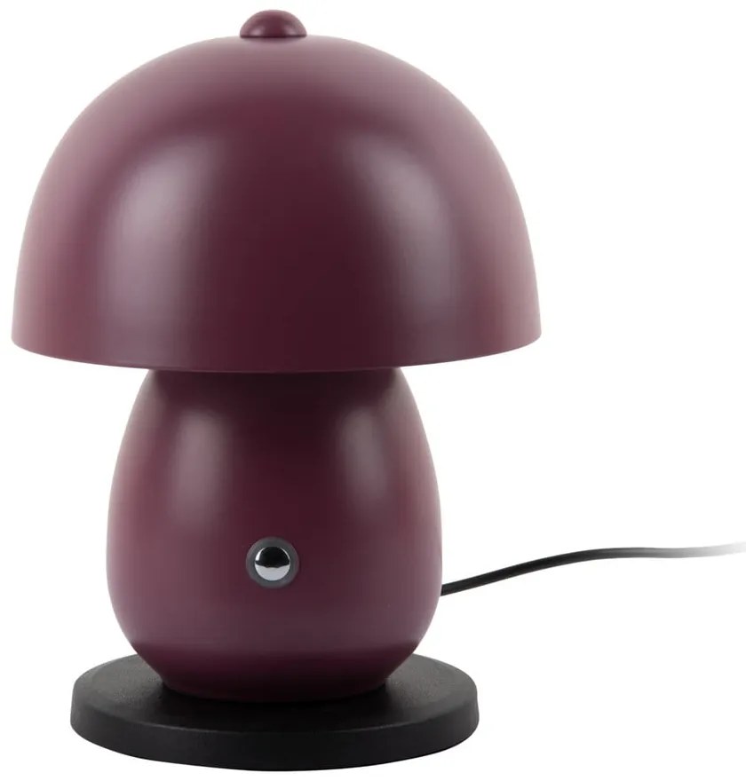 LED stolová lampa ružovofialová s kovovým tienidlom (výška 18 cm) Mono LED – Leitmotiv