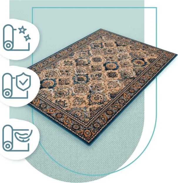 Koberec  Agnella Isfahan Forenza Smaragd