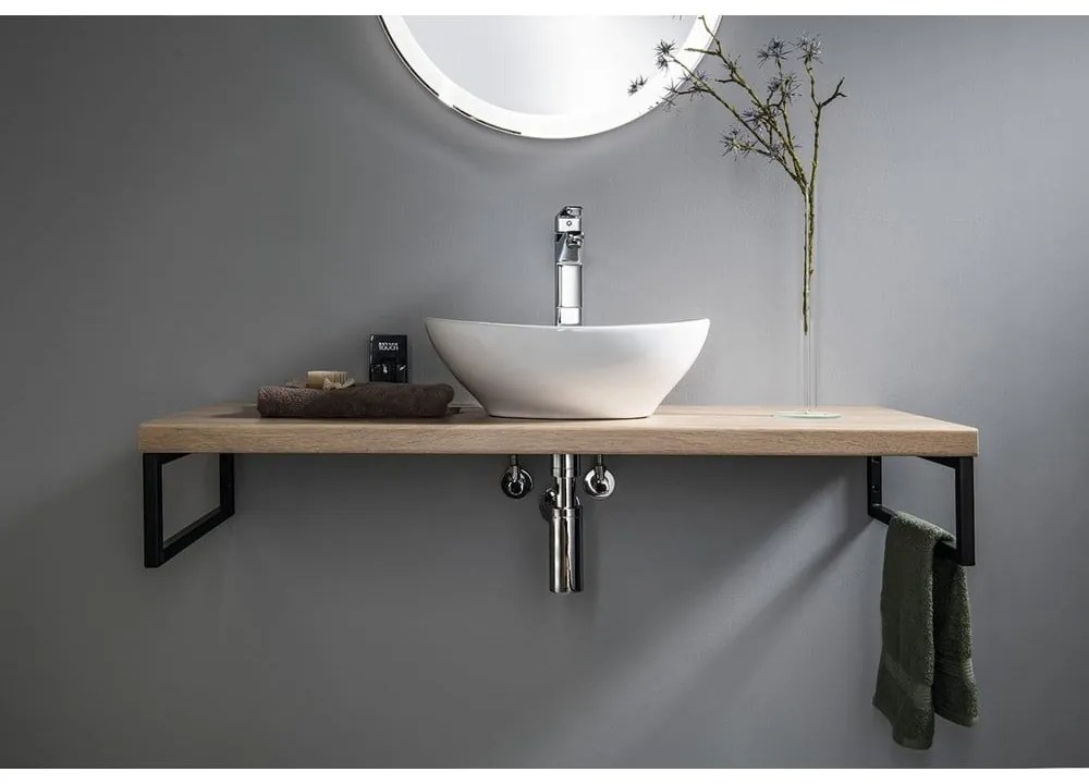 Biele keramické umývadlo 42x34 cm Aqualine – Sapho