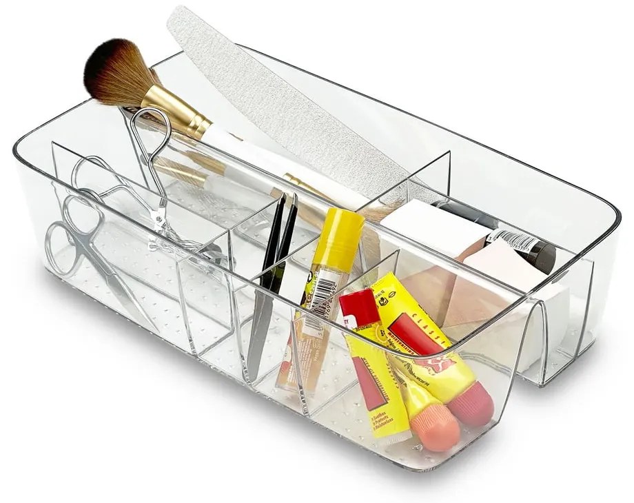 Plastový kúpeľňový organizér na kozmetiku – Addis