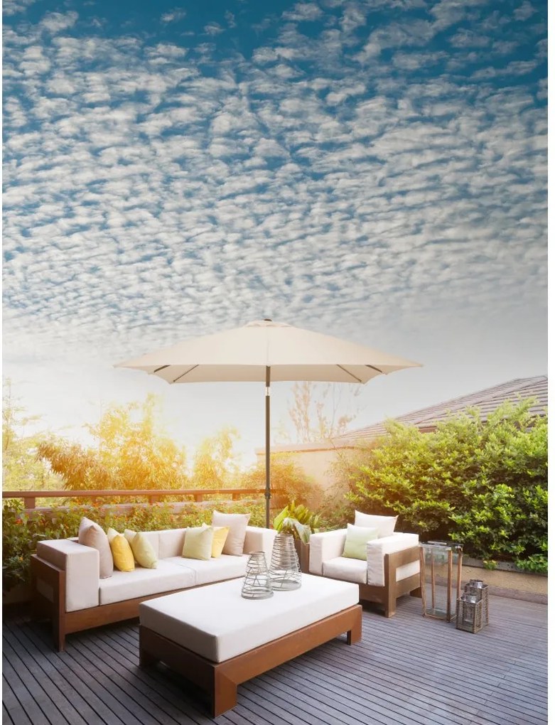 Derby Basic so zdvíhacím mechanizmom 210 x 210 cm – naklápací slnečník - 2. kvalita (S251)