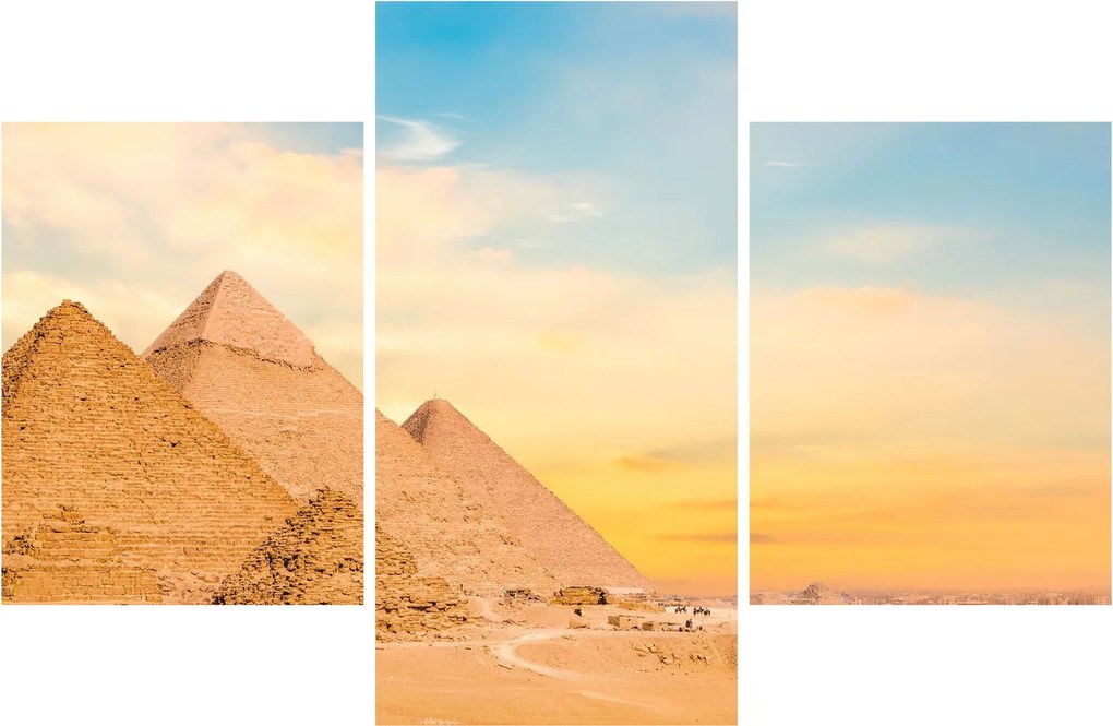 Obraz egyptských pyramíd (90x60 cm)