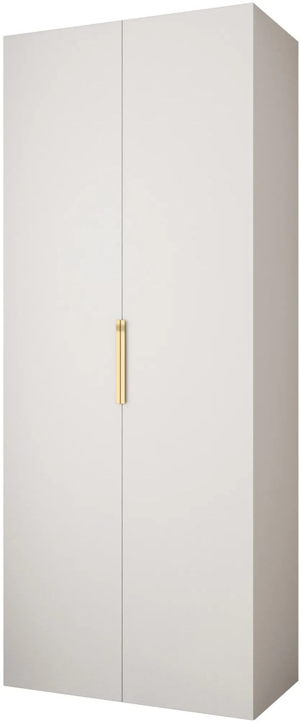 Šatníková skriňa 100 cm Carmela 50-4 (biela + zlatá). Akcia -20%. Vlastná spoľahlivá doprava až k Vám domov. 1126810