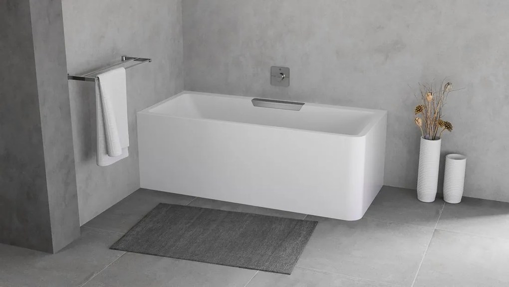 Polysan Polysan, CASCATA L MONOLITH obdĺžniková vaňa 180x80x60cm, kaskáda nerez, 73836ML.100
