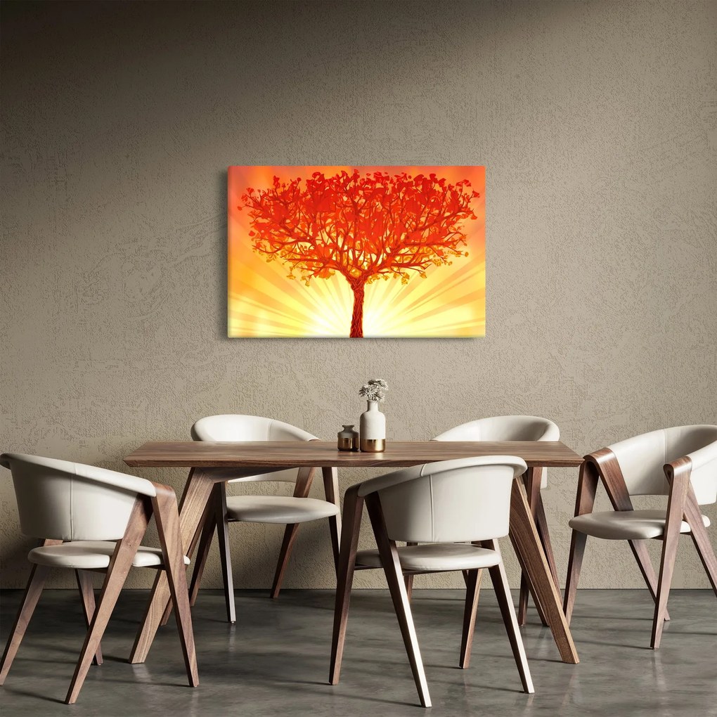 Obraz - Strom v žiari slnka (90x60 cm)