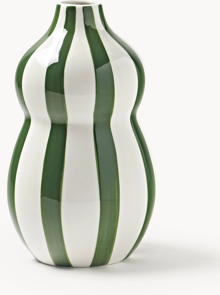 Ručne maľovaná vianočná váza Ellen, V 24 cm