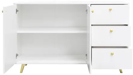 Komoda Astrodon 2D3S, Farby: čierna