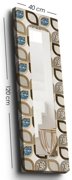 Nástenné zrkadlo 120x40 cm pestrofarebná