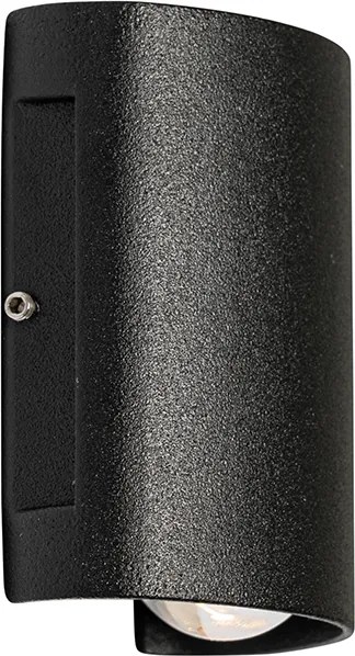 Vonkajšia nástenná lampa čierna vrátane LED 2-svetlo IP54 - Silly