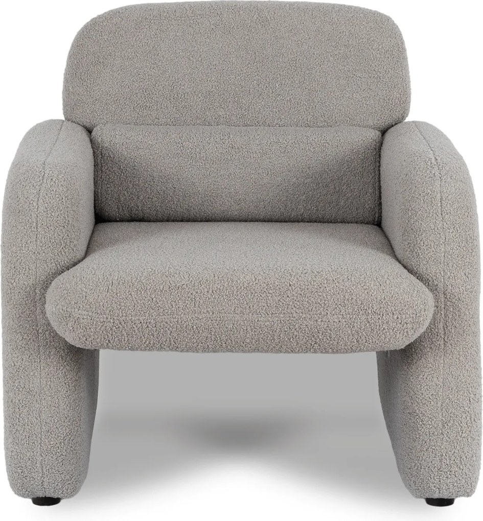 Relaxačné kreslo VARENO – sivé bouclé