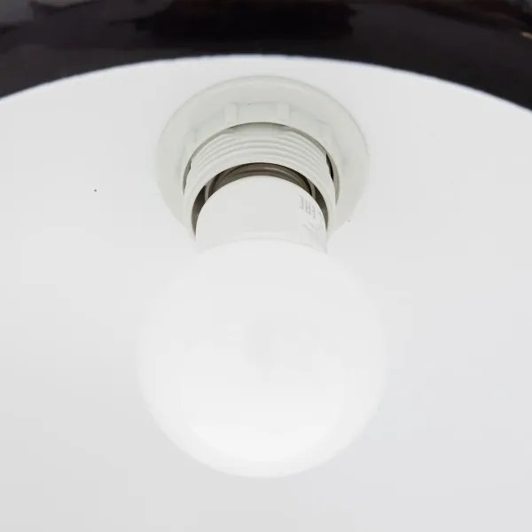 Atmosphera - Luster na lanku SAVIO 1xE27/40W/230V čierna