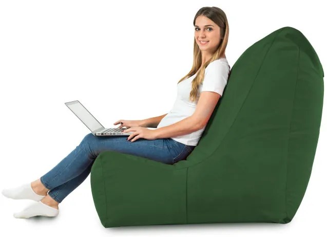 Moderné kreslo DISTINTO tmavo zelená