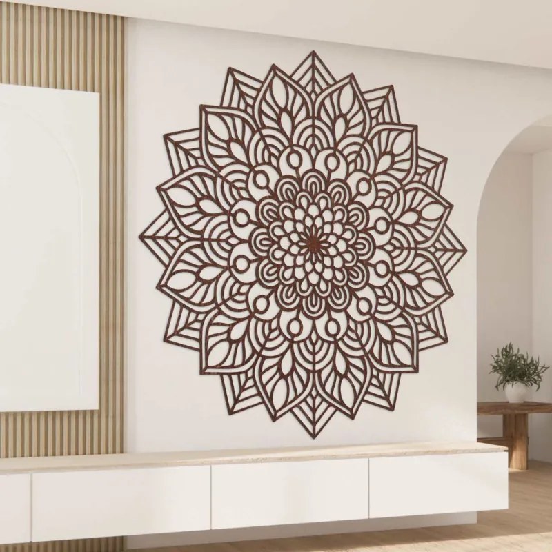 Drevená mandala na stenu harmonická energia I SENTOP PR0319-A