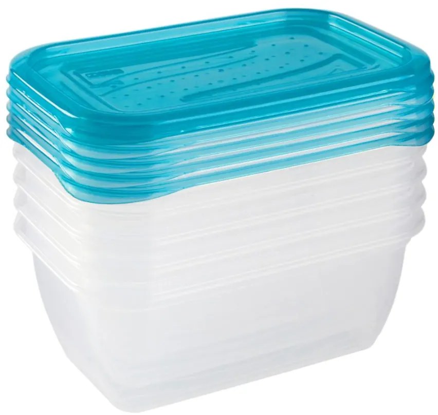 Sada dóz na potraviny - obdĺžnik 5x0,5l