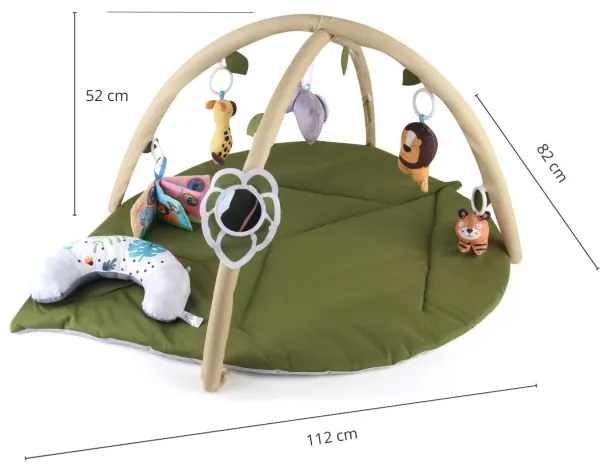 Hracia podložka TinyMini 353-1A v tvare listu