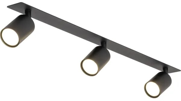 Podhľadové bodové svietidlo NEX 3xGU10/10W/230V čierna