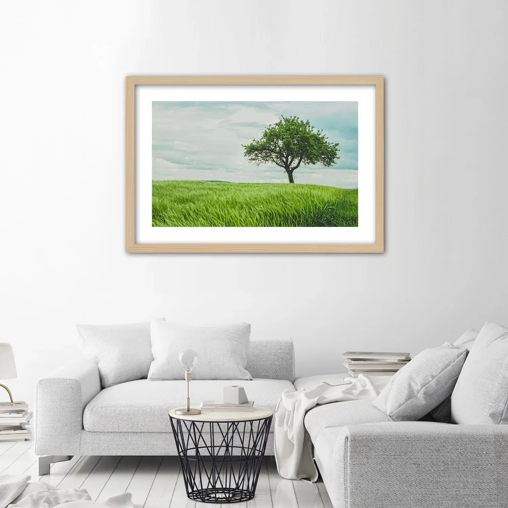 Gario Plagát Strom v poli Farba rámu: Bez rámu, Rozmery: 60 x 40 cm