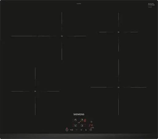 Indukčná varná doska Siemens 60 cm inštalácia na pracovnú dosku bez rámčeka EH631BFB6E