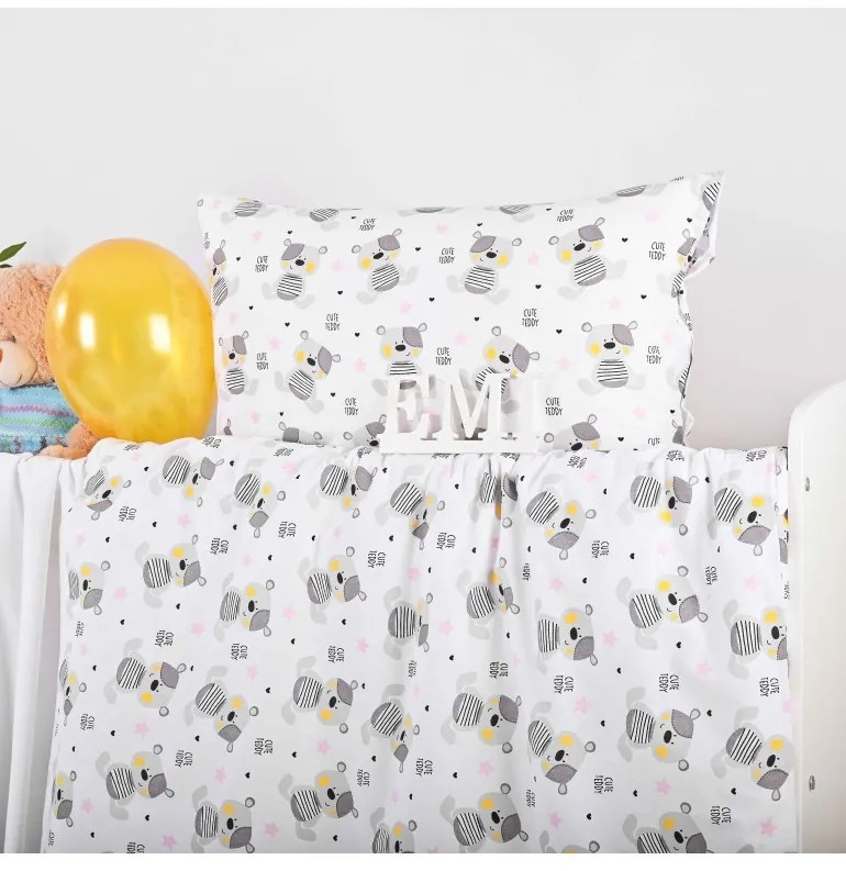 Obliečky detské bavlnené Teddy EMI, Detský set 90x130 + 45x65