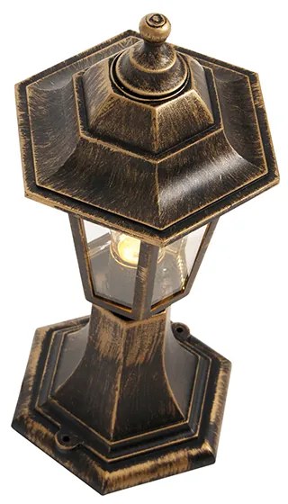 Vonkajšia lampa starožitné zlato 42 cm IP44 - New Haven