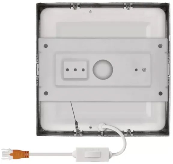 LED Stropné svietidlo LED/12,5W/230V 3000/3500/4000K 17x17 cm chróm