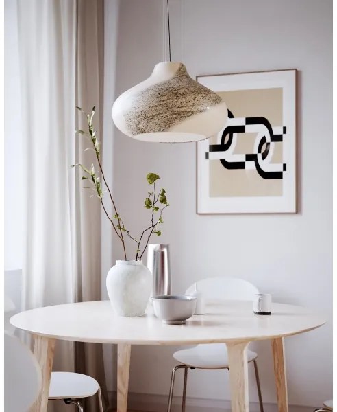 ByRydens 4202280-5507 - Závesný luster MIRA na lanku 1xE27/5W/230V hnedý