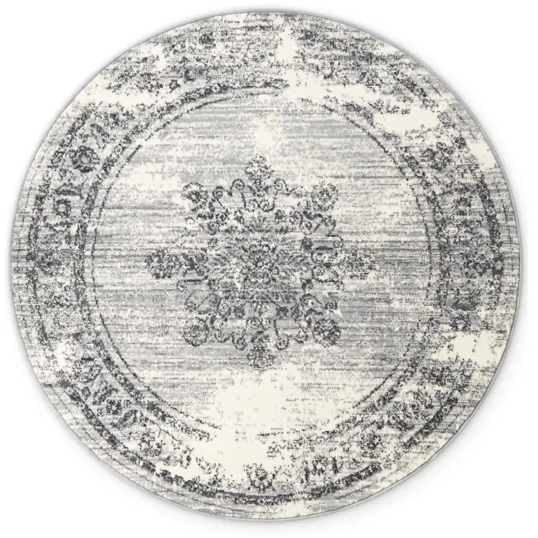 Sivo-krémový okrúhly koberec ø 120 cm Gloria Lydia – Hanse Home