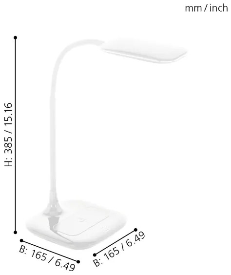 Eglo 98247 - LED Stmievateľná stolná lampa MASSERIE LED/3,4W/230V