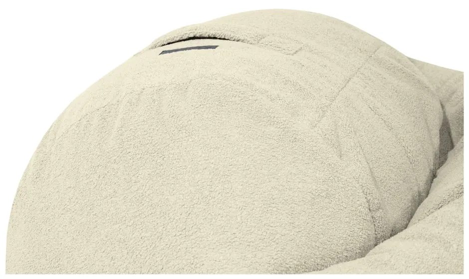 Svetlosivý sedací vak z textílie buklé Roll 105 – SLOWDOWN