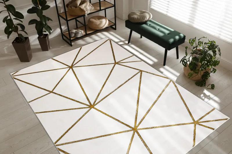 Dywany Łuszczów Kusový koberec Emerald 1013 cream and gold - 200x290 cm