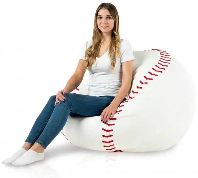 Sedací vak Baseball ekokoža