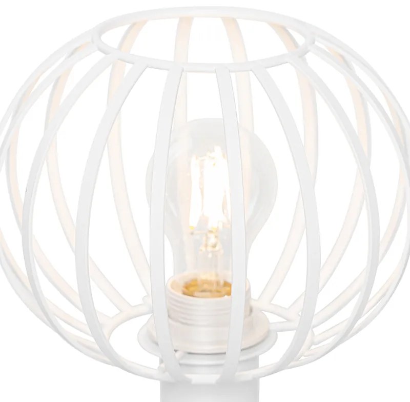 Dizajnová stolná lampa biela - Johanna
