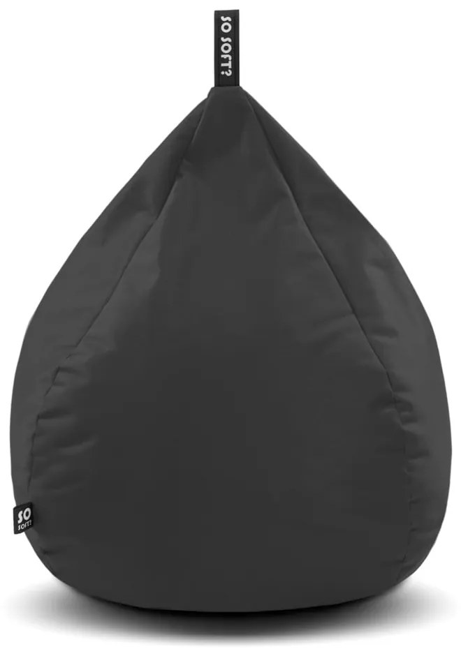 Sivý sedací vak Drop L – So Soft?