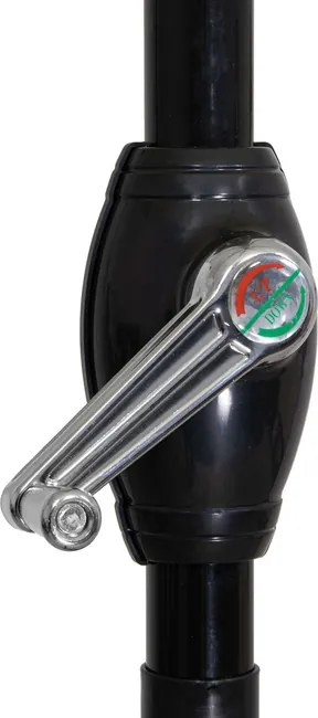 Skladací záhradný slnečník 260 cm – hnedý GU0023