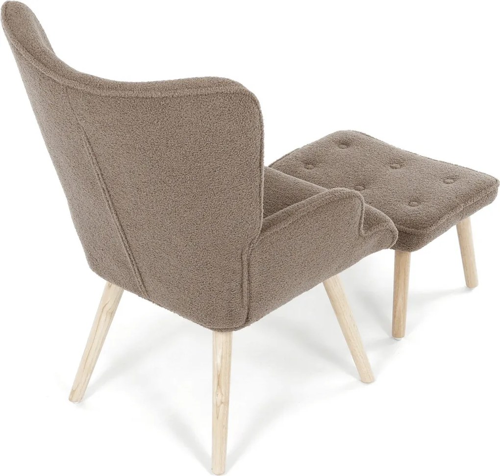 Relaxačné kreslo s podnožou AK-319 Farba: Biela