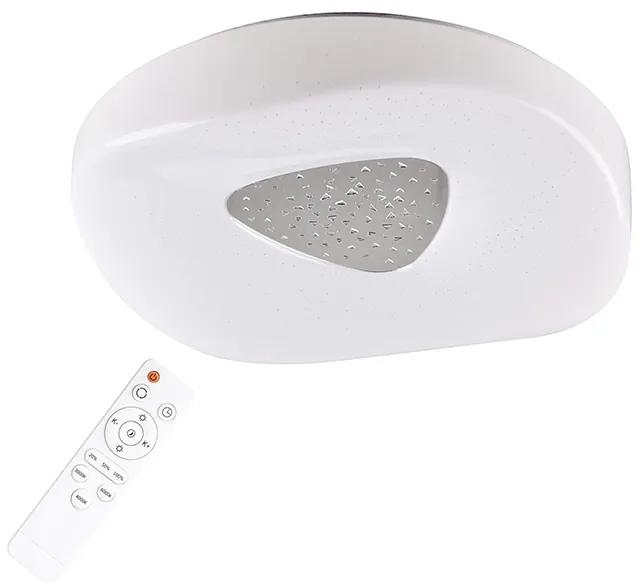 PLX Prisadené stropné LED osvetlenie AARON, 36W, teplá-studená biela, 49cm, biele