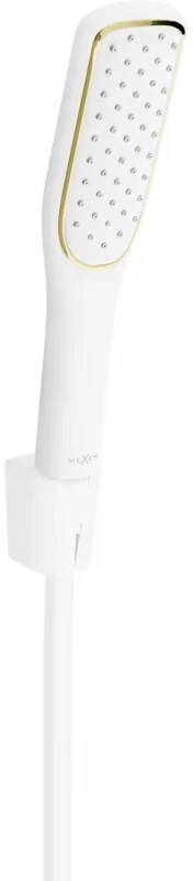Mexen príslušenstvo - 1-bodový ručný sprchový set R-49, biela/zlatá, 785495052-25