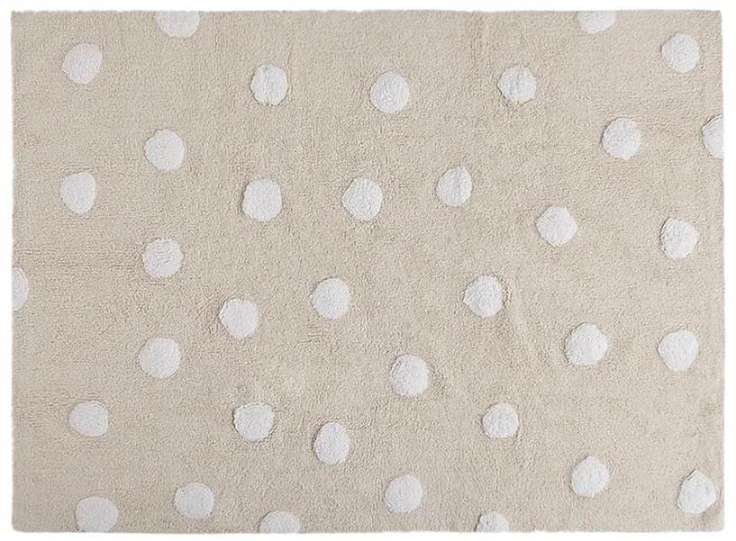 Koberec Lorena Canals Polka Dots: Beige-White 120x160cm