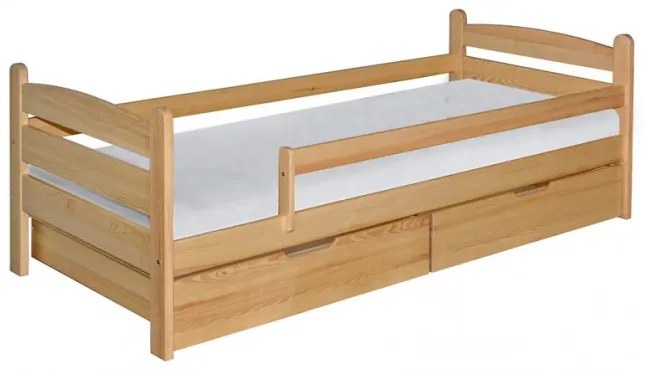 Detská posteľ z MASÍVU 200x90cm SO ŠUPLIKMI - MARY