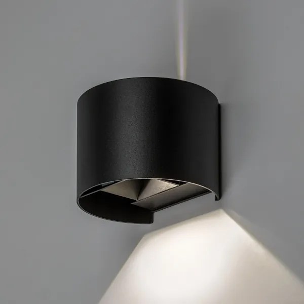 Rabalux 77218 - LED vonkajšie nástenné svietidlo VIRNA 5W/230V 2700/4000/6500K IP54 čierna