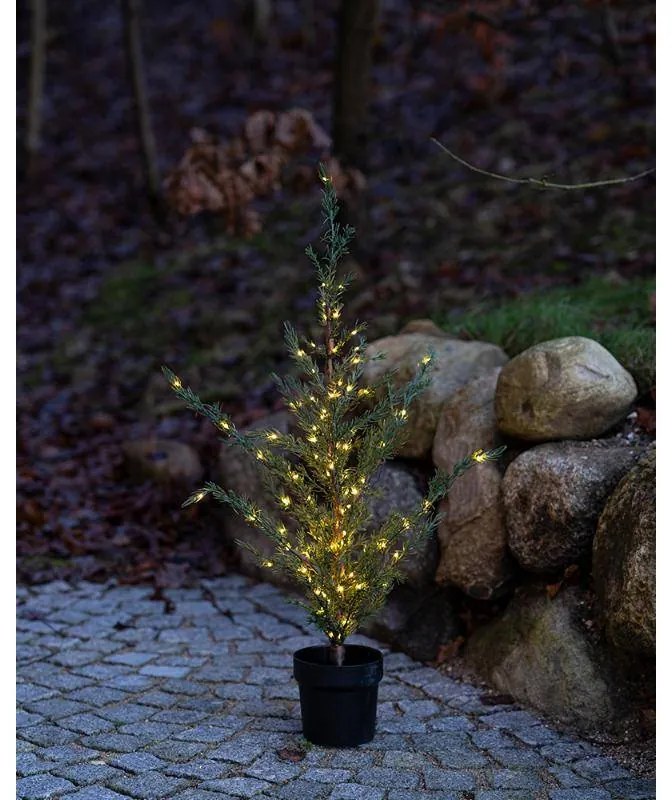 SIRIUS LED světelný stromek v květináči Cedr, 100 cm