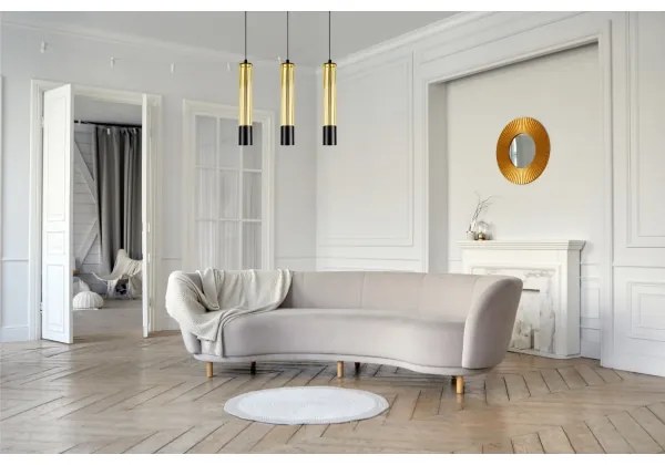 Luster na lanku PRESCOT 3xGU10/40W/230V zlatá